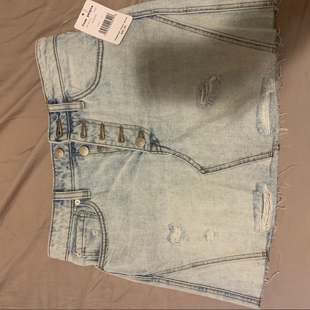 FREE PEOPLE denim skirt